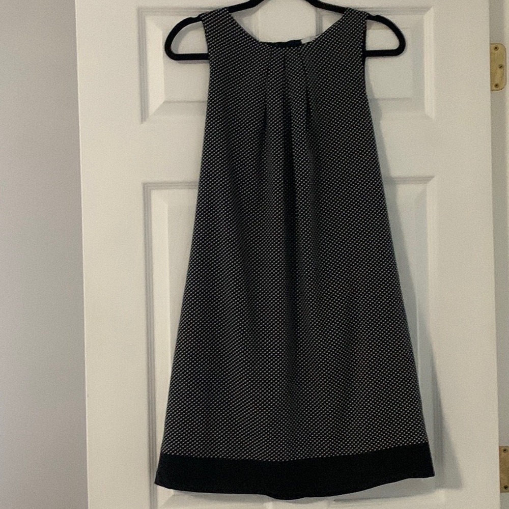 Black polkadot dress